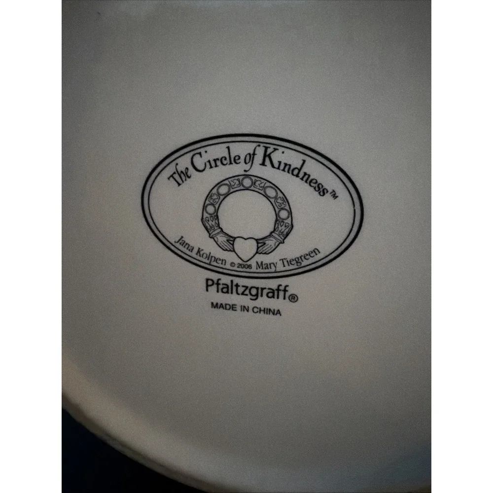 Pfaltzgraff Circle of Kindness Tipperary Bakers Batter Bowl Green VTG Pancakes